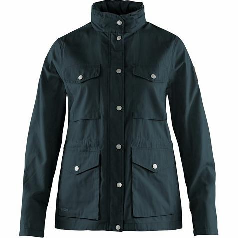 Fjallraven Women Räven Wind Jacket Navy PH346272 Philippines